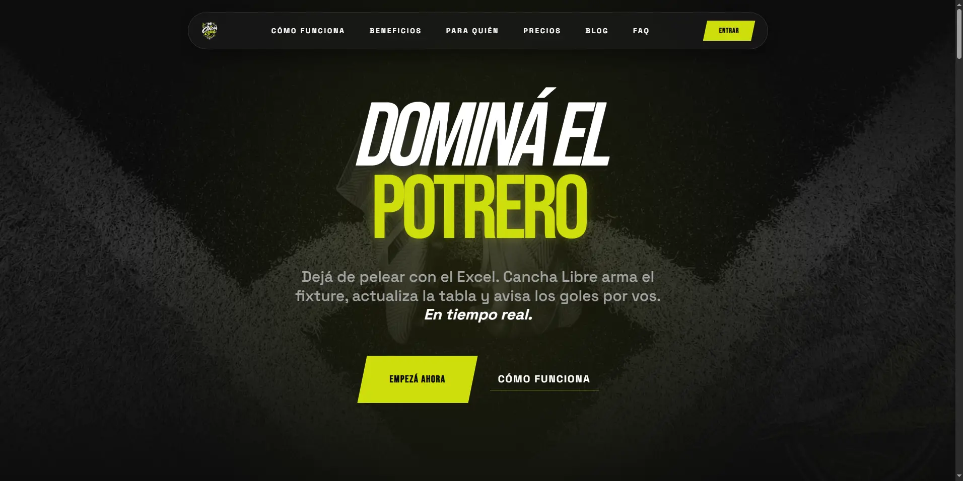 Cancha Libre - Gestión de torneos de fubol amateurs