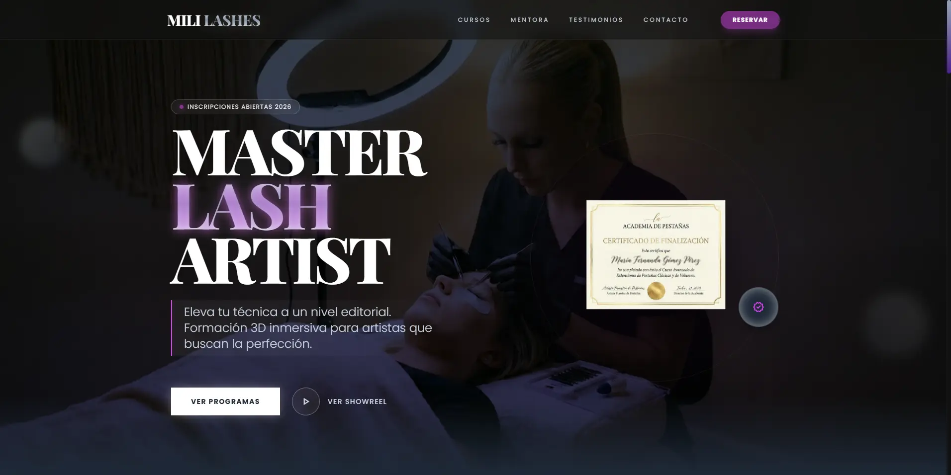 Milagro - Lashista profesional